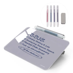 Small Desktop Glass Dry-Erase Whiteboard - 8 X 6 Inches Tabletop Easel Whiteboard with Stand, Desk Board Buddy for Artist, Teacher and Student Small Desktop Glass Dry-Erase Whiteboard - 8 X 6 Inches Tabletop Easel Whiteboard with Stand, Desk Board Buddy for Artist, Teacher and Student
