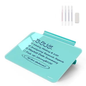 Small Desktop Whiteboard - Glass Dry Erase Board 8 X 6 Inches Tabletop Easel Whiteboard with Stand, Desk Board Buddy for Artist, Teacher and Student Small Desktop Whiteboard - Glass Dry Erase Board 8 X 6 Inches Tabletop Easel Whiteboard with Stand, Desk Board Buddy for Artist, Teacher and Student