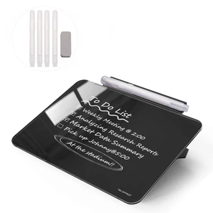 Small Desktop Glass Dry-Erase Whiteboard - 8 X 6 Inches Tabletop Easel Whiteboard with Stand, Desk Board Buddy for Artist, Teacher and Student Small Desktop Glass Dry-Erase Whiteboard - 8 X 6 Inches Tabletop Easel Whiteboard with Stand, Desk Board Buddy for Artist, Teacher and Student