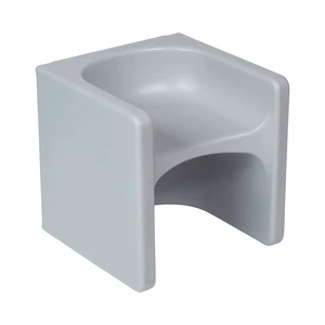 Tri-Me 3-In-1 Cube Chair, Kids Furniture, Light Grey UV-protected recyclable plastic, GREENGUARD Gold Certified, 1-4 years, 75 lb capacity, fully assembled for classroom & home Tri-Me 3-In-1 Cube Chair, Kids Furniture, Light Grey UV-protected recyclable plastic, GREENGUARD Gold Certified, 1-4 years, 75 lb capacity, fully assembled for classroom & home