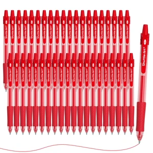 Red Gel Pens, 40 Pack Retractable 0.7mm Medium Point Rollerball Red Ink Pens Smooth Writing with Comfortable Grip for Writing Journaling Taking Notes Office School Home Red Gel Pens, 40 Pack Retractable 0.7mm Medium Point Rollerball Red Ink Pens Smooth Writing with Comfortable Grip for Writing Journaling Taking Notes Office School Home