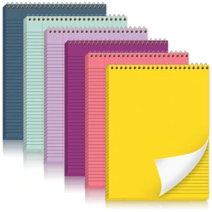 6Pcs Pastel Rainbow Top Spiral Notebooks 8.5x11 College Ruled Pad 8.5x11 Aesthetic Legal Pad, 6 Pack 51-Sheet Colored Paper, Top Bound Steno Pad for Writing School Office Supplies Note Taking 6Pcs Pastel Rainbow Top Spiral Notebooks 8.5x11 College Ruled Pad 8.5x11 Aesthetic Legal Pad, 6 Pack 51-Sheet Colored Paper, Top Bound Steno Pad for Writing School Office Supplies Note Taking
