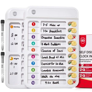 2 Pack Chores Chart for Kids Multiple Kids to Do List Board with Sliders ADHD Tools, Magnetic Visual Schedule Checklist for Fridge with Dry-Erase Sheets and Marker, Morning/Bedtime Routine Chart 2 Pack Chores Chart for Kids Multiple Kids to Do List Board with Sliders ADHD Tools, Magnetic Visual Schedule Checklist for Fridge with Dry-Erase Sheets and Marker, Morning/Bedtime Routine Chart
