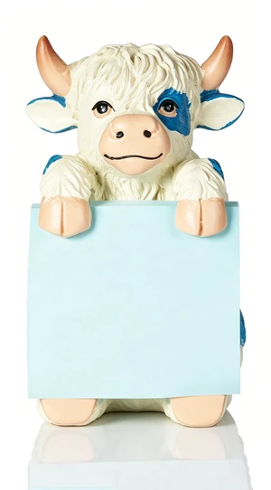 Highland Cow Pop-Up Sticky Note Dispenser for 3 x 3 in Notes, Blue Includes 100 sheets, handmade resin desk decor for office, home or classroom, gift for teachers, coworkers and cow lovers Highland Cow Pop-Up Sticky Note Dispenser for 3 x 3 in Notes, Blue Includes 100 sheets, handmade resin desk decor for office, home or classroom, gift for teachers, coworkers and cow lovers