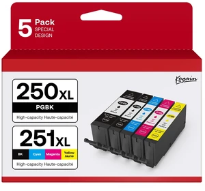 PGI-250XL CLI-251XL 5 Color Value Pack, Compatible for Canon 250 251 Ink Cartridges to use with PIXMA MX922, MG5420, MG5520, MG5522, MG6320, MG6620, iP7220 (PGBK, Black, Cyan, Magenta, Yellow) PGI-250XL CLI-251XL 5 Color Value Pack, Compatible for Canon 250 251 Ink Cartridges to use with PIXMA MX922, MG5420, MG5520, MG5522, MG6320, MG6620, iP7220 (PGBK, Black, Cyan, Magenta, Yellow)