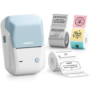 B1 Label Maker with Tapes Set, 2 Inch Thermal Printer, Sky Blue Labeling for Home Office School Small Business, Crafts, Retail,Support Smartphones & PC,Come With 3 Rolls Tapes B1 Label Maker with Tapes Set, 2 Inch Thermal Printer, Sky Blue Labeling for Home Office School Small Business, Crafts, Retail,Support Smartphones & PC,Come With 3 Rolls Tapes
