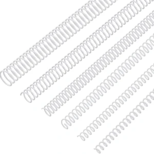 120 Pack Binder Coils,1/4 5/16 3/8 1/2 5/8 3/4 Inch,White Plastic Spiral Binding Coils for Documents, Reports, Notebooks, Compatible with Standard Binding Machines, Office Supplies 120 Pack Binder Coils,1/4 5/16 3/8 1/2 5/8 3/4 Inch,White Plastic Spiral Binding Coils for Documents, Reports, Notebooks, Compatible with Standard Binding Machines, Office Supplies