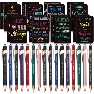 32 Pcs Mini Notebooks with Pens Adults Party Favors, Prayer Small Inspirational Bible Journals With Pens Bulk, Scripture Pocket Notepad Gift for Church, Pastor, Bible Study Faith Event 32 Pcs Mini Notebooks with Pens Adults Party Favors, Prayer Small Inspirational Bible Journals With Pens Bulk, Scripture Pocket Notepad Gift for Church, Pastor, Bible Study Faith Event