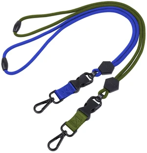2 Pack 23" Lanyard with Safety Breakaway Buckle - Blue,Army Green Durable Heavy Duty Neck Lanyard, with Detachable Buckle and Metal Hook, for ID Card Badge Holder and Keys 2 Pack 23" Lanyard with Safety Breakaway Buckle - Blue,Army Green Durable Heavy Duty Neck Lanyard, with Detachable Buckle and Metal Hook, for ID Card Badge Holder and Keys