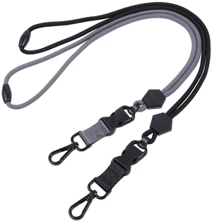 2 Pack 23" Lanyard with Safety Breakaway Buckle - Black and Gray Durable Heavy Duty Neck Lanyard, with Detachable Buckle and Metal Hook, for ID Card Badge Holder and Keys 2 Pack 23" Lanyard with Safety Breakaway Buckle - Black and Gray Durable Heavy Duty Neck Lanyard, with Detachable Buckle and Metal Hook, for ID Card Badge Holder and Keys