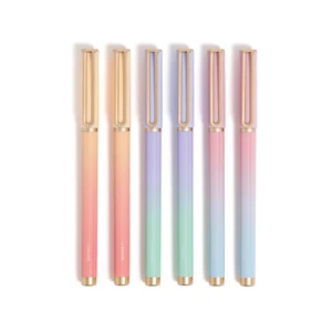 Catalina Felt Tip Pens, Medium Point, 6 Count, Lucent Dreams Three ombre barrels fading peach to coral, lavender to mint and pink to blue, two pens each Catalina Felt Tip Pens, Medium Point, 6 Count, Lucent Dreams Three ombre barrels fading peach to coral, lavender to mint and pink to blue, two pens each