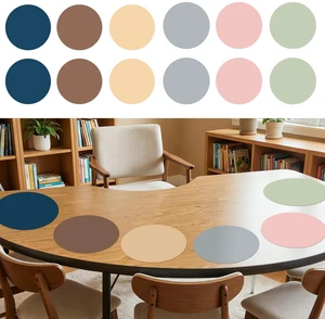 12 Pcs 13" Dry Erase Dots for Classroom Table,Neutral,Morandi Color Removable Circles for Seat Assignments, Name Tags, Group Work, Teacher Desk Spots, Reusable Whiteboard Table Markers 12 Pcs 13" Dry Erase Dots for Classroom Table,Neutral,Morandi Color Removable Circles for Seat Assignments, Name Tags, Group Work, Teacher Desk Spots, Reusable Whiteboard Table Markers