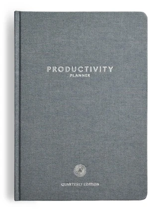 3-Month Productivity Planner Tools for Time-Management and Mindfulness, Tear-Out To-Do List, A5 Undated Quarterly Planner, Gray 3-Month Productivity Planner Tools for Time-Management and Mindfulness, Tear-Out To-Do List, A5 Undated Quarterly Planner, Gray