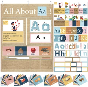 34 x 27 All About Letter Pocket Chart 103 ABC Flash Cards, Brown Letter of The Day Week Chart, Alphabet Tracing Practice, Educational Wall Poster, Teachers Homeschool Learning Activities 34 x 27 All About Letter Pocket Chart 103 ABC Flash Cards, Brown Letter of The Day Week Chart, Alphabet Tracing Practice, Educational Wall Poster, Teachers Homeschool Learning Activities