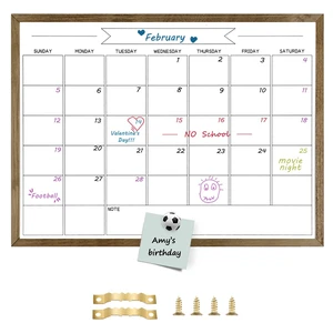 Large Dry Erase Monthly Calendar Whiteboard for Wall, Magnetic,23.6"x 31.5" Solid Pine Wood Rustic Brown Frame,Magnetic Surface White Board for Wall,for Office/School/Home Large Dry Erase Monthly Calendar Whiteboard for Wall, Magnetic,23.6"x 31.5" Solid Pine Wood Rustic Brown Frame,Magnetic Surface White Board for Wall,for Office/School/Home