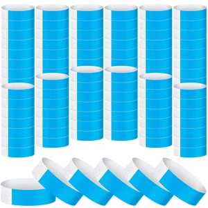 1200 Pack Paper Wristbands,Blue Plastic Wristbands for Event Party Wrist Band Colored Adhesive Neon Identification Hand Bands, Concert, Festivals, Waterproof 1200 Pack Paper Wristbands,Blue Plastic Wristbands for Event Party Wrist Band Colored Adhesive Neon Identification Hand Bands, Concert, Festivals, Waterproof
