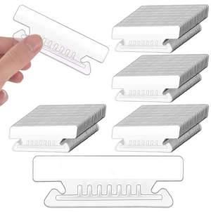 200 Pcs 3 1/2 Inch Hanging File Folder Tabs - Plastic, Clear, Insertable for Office, School 200 Pcs 3 1/2 Inch Hanging File Folder Tabs - Plastic, Clear, Insertable for Office, School