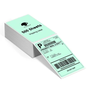 4x6 Thermal Shipping Labels for Shipping Label Printer Genuine 500 Fanfold Labels, Strong Adhesive Commercial Grade Direct Thermal Label for Shipping, Barcodes, USPS, UPS and FedEx 4x6 Thermal Shipping Labels for Shipping Label Printer Genuine 500 Fanfold Labels, Strong Adhesive Commercial Grade Direct Thermal Label for Shipping, Barcodes, USPS, UPS and FedEx