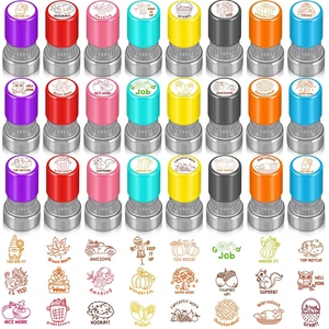 24 Pcs Teacher Stamps for Classroom Self Inking Stamps Gift,Fall Back to School, Positive Stamps for Teachers, Colorful, Motivational, Multi Style, Encouraging School Students Supplies 24 Pcs Teacher Stamps for Classroom Self Inking Stamps Gift,Fall Back to School, Positive Stamps for Teachers, Colorful, Motivational, Multi Style, Encouraging School Students Supplies
