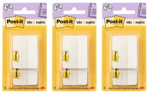 Tabs, 2 inches, White, Pack of 3, Model 686F-50WH Tabs, 2 inches, White, Pack of 3, Model 686F-50WH