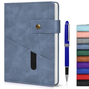A5 Lined Leather Journal, 5.9" x 8.4", Hardcover Notebook with Pen 200 Pages 100GSM Thick Ruled Paper, Daily Journal for Men, Women, Work, School, Travel, Business, Home Writing Journaling Set A5 Lined Leather Journal, 5.9" x 8.4", Hardcover Notebook with Pen 200 Pages 100GSM Thick Ruled Paper, Daily Journal for Men, Women, Work, School, Travel, Business, Home Writing Journaling Set