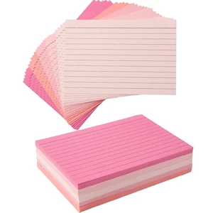 100 Sheets 4x6 Colored Ruled Note Cards Index Cards, 5 Pink 250 GSM Heavy Flashcards for To Do List Cards, Accounting 100 Sheets 4x6 Colored Ruled Note Cards Index Cards, 5 Pink 250 GSM Heavy Flashcards for To Do List Cards, Accounting