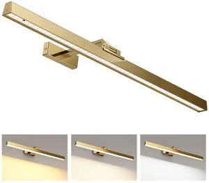 Picture Lights for Wall, Brass Battery Operated Picture Light 24in Art Light CCT Dimmable Recharging Battery Wall Light with Remote Control for Living Room Gallery Picture Lights for Wall, Brass Battery Operated Picture Light 24in Art Light CCT Dimmable Recharging Battery Wall Light with Remote Control for Living Room Gallery