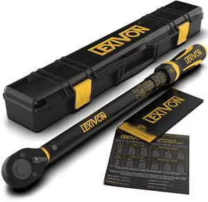 Torque Wrench, 1/2-Inch Drive, Dual Scale 30-210 FT-LB (40.7-284.7 N·m), Premium Rubber-Grip Handle, Deluxe Hybrid Case (LX-TW12) Torque Wrench, 1/2-Inch Drive, Dual Scale 30-210 FT-LB (40.7-284.7 N·m), Premium Rubber-Grip Handle, Deluxe Hybrid Case (LX-TW12)