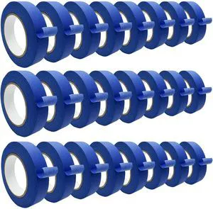 Blue Masking Tape, Painters Tape, Painting Tape (1442.4yd=0.94IN*60.1yd*24), Original Multi-Surface Easy Removal Paint Tape with Medium Adhesive Backing for Indoor Outdoor Use, 24 Rolls Blue Masking Tape, Painters Tape, Painting Tape (1442.4yd=0.94IN*60.1yd*24), Original Multi-Surface Easy Removal Paint Tape with Medium Adhesive Backing for Indoor Outdoor Use, 24 Rolls