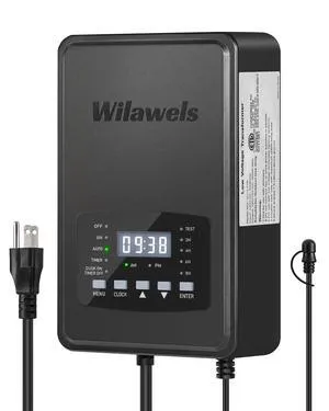 200W Low Voltage Landscape Transformer, Weatherproof Outdoor Low Voltage Transformer, 120V AC to 12/14V AC, Landscape Lighting Transformer with Timer and Photocell Sensor, ETL Listed D11LT06 200W Low Voltage Landscape Transformer, Weatherproof Outdoor Low Voltage Transformer, 120V AC to 12/14V AC, Landscape Lighting Transformer with Timer and Photocell Sensor, ETL Listed D11LT06