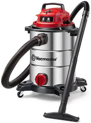 VOC812SF 1101 8-Gal 6 Peak HP Stainless Steel Wet/Dry Vac Red VOC812SF 1101 8-Gal 6 Peak HP Stainless Steel Wet/Dry Vac Red