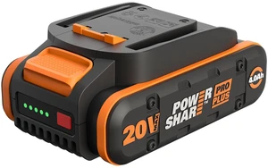 20V 4.0Ah Lithium-ion Battery, WA3676 PowerShare, Intelligent Battery, Stays Cool, 360° Cell Protection, Charge-Level Indicator 20V 4.0Ah Lithium-ion Battery, WA3676 PowerShare, Intelligent Battery, Stays Cool, 360° Cell Protection, Charge-Level Indicator