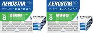 12x12x1 MERV 8 Air Filter,ACTUAL SIZE (11.75 x 11.75 x 0.75),HVAC,Air Conditioning & Furnace Filter Captures Dust,Lint & Pollen (MPR 600 / FPR 5),Made in USA,(Pack of 12) 12x12x1 MERV 8 Air Filter,ACTUAL SIZE (11.75 x 11.75 x 0.75),HVAC,Air Conditioning & Furnace Filter Captures Dust,Lint & Pollen (MPR 600 / FPR 5),Made in USA,(Pack of 12)