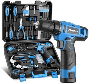 Tool Set, 148-Piece Home Drill Set with 12V Blue Cordless Drill, Hand tool Kits, and Box, Suitable for Men, Women, and DIY Enthusiasts for Home Improvement Tool Set, 148-Piece Home Drill Set with 12V Blue Cordless Drill, Hand tool Kits, and Box, Suitable for Men, Women, and DIY Enthusiasts for Home Improvement