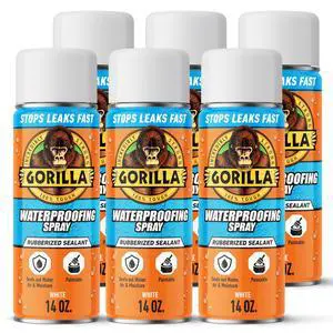 Waterproofing Spray White, Flexible Rubberized Sealant Coating, Paintable UV Resistant, Seals Water Air Moisture, 16 oz (Pack of 6), for Roofs Gutters Skylights RVs Windows & More Waterproofing Spray White, Flexible Rubberized Sealant Coating, Paintable UV Resistant, Seals Water Air Moisture, 16 oz (Pack of 6), for Roofs Gutters Skylights RVs Windows & More
