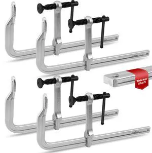 4PCS Heavy-Duty Bar Clamps, 12-Inch F Bar Clamps with 1200LBS Strong Clamping Force, Drop-Forged Steel Frame, Smooth Adjustment for Woodworking, Metalworking, Welding, DIY, and Garage Projects 4PCS Heavy-Duty Bar Clamps, 12-Inch F Bar Clamps with 1200LBS Strong Clamping Force, Drop-Forged Steel Frame, Smooth Adjustment for Woodworking, Metalworking, Welding, DIY, and Garage Projects