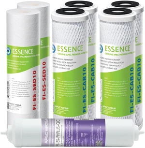 FILTER-T1Y-ESPH Replacement Filter Set, 1 Year High Capacity, Alkaline, Removes Dust, Particles, and Rust, Reduces Chlorine, Taste, and Odor FILTER-T1Y-ESPH Replacement Filter Set, 1 Year High Capacity, Alkaline, Removes Dust, Particles, and Rust, Reduces Chlorine, Taste, and Odor