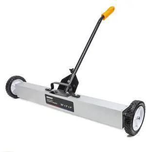 53418A 36-Inch Magnetic Pickup Sweeper with Wheels, Adjustable Handle, and Floor Magnet, Heavy-Duty Magnet to Pick Up Nails, 55-Pound Capacity 53418A 36-Inch Magnetic Pickup Sweeper with Wheels, Adjustable Handle, and Floor Magnet, Heavy-Duty Magnet to Pick Up Nails, 55-Pound Capacity