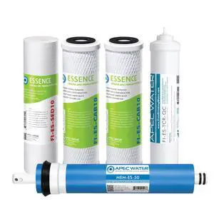 FILTER-MAX-ES50 Reverse Osmosis Filter Replacement Set, 50 GPD ROES-50 Replacement Filter Set, 1 Year Set, 5-Stage, Compatible with 5-Stage 50 GPD RO Systems FILTER-MAX-ES50 Reverse Osmosis Filter Replacement Set, 50 GPD ROES-50 Replacement Filter Set, 1 Year Set, 5-Stage, Compatible with 5-Stage 50 GPD RO Systems