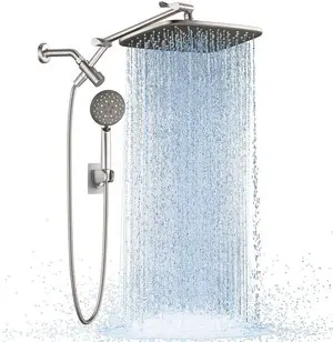 Starlight 11.8" High Pressure Shower Head with Handheld, Easy Install Handheld Shower with Multi Spray Modes, Rainfall Combo with 15" Metal Extension Arm, Detachable Dual Shower, Bathroom Decor Starlight 11.8" High Pressure Shower Head with Handheld, Easy Install Handheld Shower with Multi Spray Modes, Rainfall Combo with 15" Metal Extension Arm, Detachable Dual Shower, Bathroom Decor
