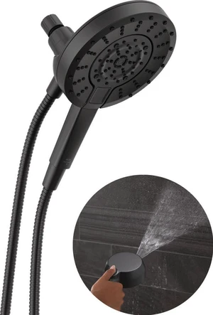 5-Setting In2ition 2-in-1 Dual Shower Head with Handheld High Pressure ProClean Spray, Matte Black Detachable Shower Head with Hose, 1.75 GPM Flow Rate, Matte Black 75548BL 5-Setting In2ition 2-in-1 Dual Shower Head with Handheld High Pressure ProClean Spray, Matte Black Detachable Shower Head with Hose, 1.75 GPM Flow Rate, Matte Black 75548BL