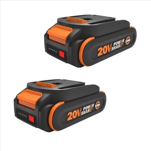 20V 2.0Ah Lithium-ion Battery 2 pcs, WA3669.2 PowerShare, Intelligent Battery, Stays Cool, 360° Cell Protection, Charge-Level Indicator 20V 2.0Ah Lithium-ion Battery 2 pcs, WA3669.2 PowerShare, Intelligent Battery, Stays Cool, 360° Cell Protection, Charge-Level Indicator
