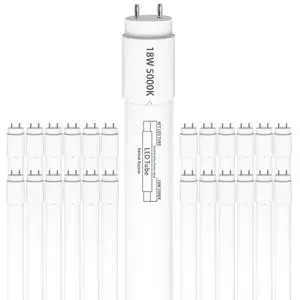 25 Pack, T8 Led Bulbs 4 Foot 18W, Type B Ballast Bypass, 48 inch Led Bulbs Replacement for F32T8, F20T10, F40T12 Fluorescent Tubes Light Bulb, Dual Ended Power Input, 5000K 2300lm 25 Pack, T8 Led Bulbs 4 Foot 18W, Type B Ballast Bypass, 48 inch Led Bulbs Replacement for F32T8, F20T10, F40T12 Fluorescent Tubes Light Bulb, Dual Ended Power Input, 5000K 2300lm