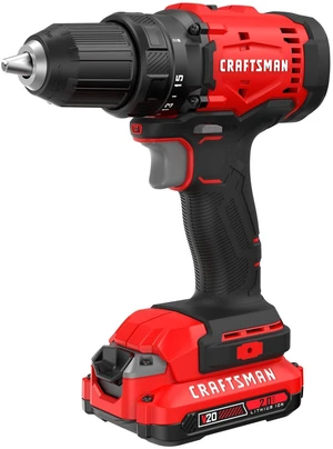 V20 1/2 in Cordless Drill Set With 2.0 Ah Battery, Charger and Double Ended Bit, LED Light, Long Runtime, Ergonomic Power Drill Driver (CMCD702D1) V20 1/2 in Cordless Drill Set With 2.0 Ah Battery, Charger and Double Ended Bit, LED Light, Long Runtime, Ergonomic Power Drill Driver (CMCD702D1)