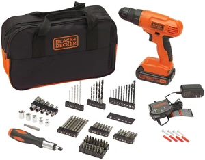 20V MAX* POWERCONNECT Cordless Drill Driver Kit with Drill Bit Set and Sockets, 100 pc. Tool Kit for Home, Battery and Charger Included, Orange (BDC120VA100) 20V MAX* POWERCONNECT Cordless Drill Driver Kit with Drill Bit Set and Sockets, 100 pc. Tool Kit for Home, Battery and Charger Included, Orange (BDC120VA100)