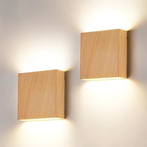 2 Pack Indoor Outdoor Natural Wood Grain Up and Down LED Wall Light, Modern Bedroom/Porch Wall Lamp, IP65 Waterproof, 5%-100% Dimmable 18W 1620lm, 5CCT (2700K-5000K), CRI 90+, 120V-277V 2 Pack Indoor Outdoor Natural Wood Grain Up and Down LED Wall Light, Modern Bedroom/Porch Wall Lamp, IP65 Waterproof, 5%-100% Dimmable 18W 1620lm, 5CCT (2700K-5000K), CRI 90+, 120V-277V