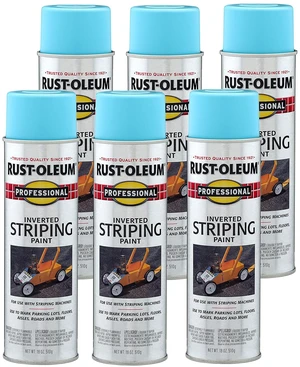 Professional Inverted Striping Blue Spray Paint Parking Lot Striping, Athletic Field Marking, High Visibility Lines, Upside Down Spray System, Durable Coverage, 18 oz Professional Inverted Striping Blue Spray Paint Parking Lot Striping, Athletic Field Marking, High Visibility Lines, Upside Down Spray System, Durable Coverage, 18 oz