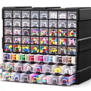 64-Drawer Organizer Craft Organizers and Storage with Dividers Labels Small Parts Organizer Thicker Toolbox, Building Bricks Hardware Screws Nuts Bolts, Teacher Toolbox Charms Beads Scrapbook 64-Drawer Organizer Craft Organizers and Storage with Dividers Labels Small Parts Organizer Thicker Toolbox, Building Bricks Hardware Screws Nuts Bolts, Teacher Toolbox Charms Beads Scrapbook