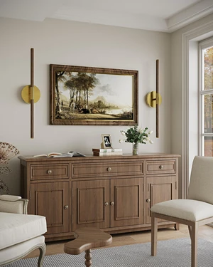 24" Battery Operated Wall Sconce Set of 2, 350° Rotating Lamp, Walnut Gold Wireless, 8000mAh Rechargeable Battery, Stepless Dimming, 3000K-6000K, Remote & Touch Control, Timer, Living Room, Bedroom 24" Battery Operated Wall Sconce Set of 2, 350° Rotating Lamp, Walnut Gold Wireless, 8000mAh Rechargeable Battery, Stepless Dimming, 3000K-6000K, Remote & Touch Control, Timer, Living Room, Bedroom
