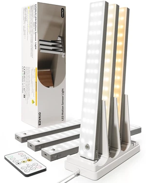 13inch Under Cabinet Lighting with Charging Station, 3200mAh Rechargeable Wireless Motion Sensor Lights, 96 LEDs, 3 Color Temps, Dimmable, Timer, Magnetic, with Remote for Kitchen (6 Pack) 13inch Under Cabinet Lighting with Charging Station, 3200mAh Rechargeable Wireless Motion Sensor Lights, 96 LEDs, 3 Color Temps, Dimmable, Timer, Magnetic, with Remote for Kitchen (6 Pack)